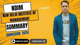 NDIM - New Delhi Institute of Management Admission 2024 Summary   #admission #mba #pgdm