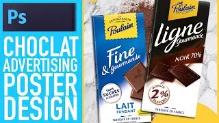 Photoshop Tutorial : chocolate Advertising Poster Design
