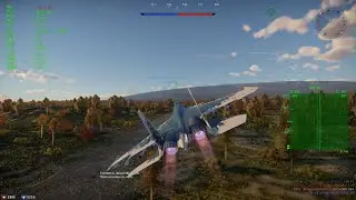 War Thunder SU-33 flanker flanking and gets 4 kills