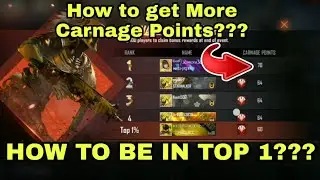 HOW TO COLLECT MORE CARNAGE POINTS IN FREE FIRE IN TELUGU - TOP 1 కి ఎలా వెళ్లాలి???  - TLG