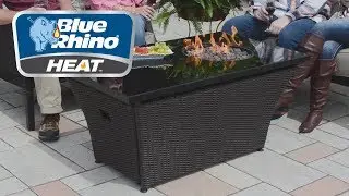 Blue Rhino&reg; Heat&trade; Rectangular Outdoor Fire Table Features Video - model #GAD17300B