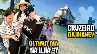 Último dia no cruzeiro FOMOS NUMA  PRAIA EXCLUSIVA DA DISNEY- ENCONTRAMOS O PARAÍSO