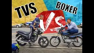 Boxer CT 100 VS TVS Sport 100  - Stunt