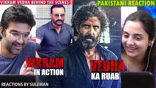Pakistani Couple Reacts To Vedha Ka Ruab | Vikram In Action | Behind The Scenes | Vikram Vedha