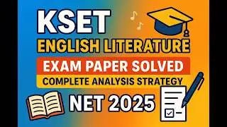KSET English Literature Question Paper Solved | Complete Analysis + Tips | Ace - Educate