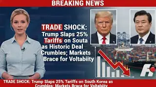 TRUMP ESCALATES: 25% Tariffs Hit South Korea - Markets React | Finance Insight| US 