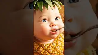 Cute Fruit Babies Eat Their Own Fruits! 🍍🥭🍉 ASMR #FruitBaby #CuteASMR #FoodASMR #RelaxingASMR