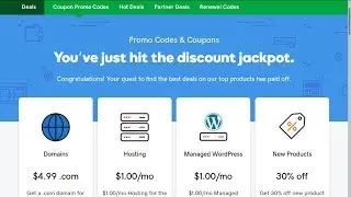 GODADDY PROMO CODE JUNE 2019 🤑 $1 HOSTING 🤑 FREE DOMAIN