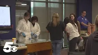 Hundreds of eighth graders visit Kiamichi Tech Campus in Poteau for career fair