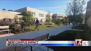 4 new Wake County schools open on 1st day of school