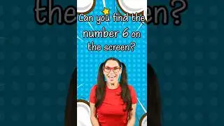 Can you find the number 6 on the screen? | Fun Number Games for Kids #shorts #kidslearning