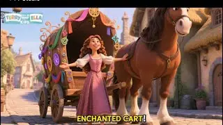 Wheels on the Cart | Princess Carriage Ride On | Princess Videos for Children | Princess Tales
