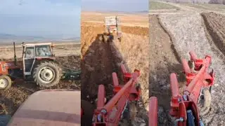 TÜRK FİAT 7056 CASE FARMALL 90X NADAS SÜRÜMÜ YAPIYORUZ TARIM VLOG 19