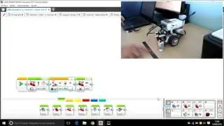 Lego Mindstorms ev3: Parar al detectar un color. Sensor de color. Intensidad de la luz reflejada.