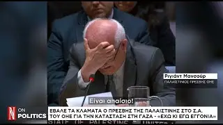 Έβαλε τα κλάματα ο πρέσβης της Παλαιστίνης στο Σ.Α. του ΟΗΕ - «Έχω και εγώ εγγόνια»