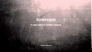 What does towrope mean