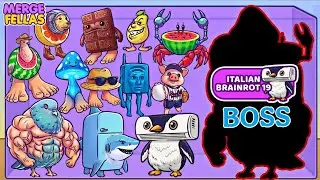 Merge Fellas Italian Brainrot 19 Gameplay Walkthrough Reaching Final Boss | Merge Fellas NEW UPDATE.