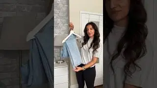 THIS is how to hang your jeans 👖✨ #closetorganization