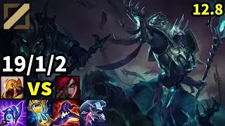 Azir Mid vs Katarina - NA Master | Patch 12.8