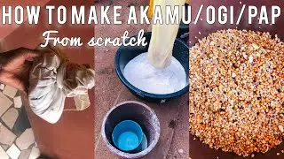 HOW TO MAKE BABY WEANING PAP/AKAMU/OGI FROM SCRATCH IN 5mins ⏱️#weaningbaby #howtomakepapforbabies
