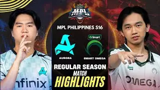 [HIGHLIGHTS] AURORA vs SMART OMEGA MPL PH S16 REGULAR SEASON | RORA vs OMEGA
