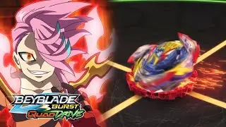 Phelix vs. Valt! Shield Trap! BEYBLADE BURST QUADDRIVE EPISODE 22 Scarlet Flurry! Prominence Shaker!