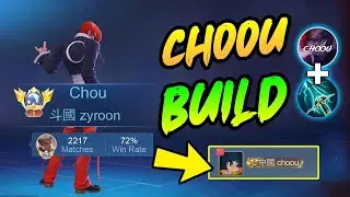 FINALLY!! I TRY CHOOU BUILD TOP GLOBAL RANK 1 - CHOU INSANE DAMAGE (build reveal) 2024 - MLBB