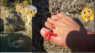CRAZY 80 ft CLIFF JUMP - BONASSOLA ITALY *GONE WRONG*