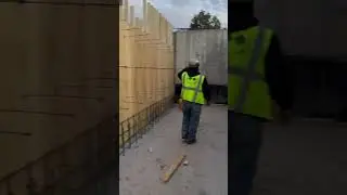 Working on a wall for a ramp. #subscribetomychannel #shortvideos  #worksmartnothard 🔨🔨🚜🪚🦺