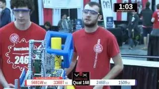 2015 VRC Engr Q168 - 5691W 3388T vs 246B 1509 - 64 to 57 - VEX Worlds 2015 - Engineering Division