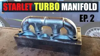 DIY Turbo manifold step by step (Starlet, Glanza, GT Turbo) Ep. 2 | Toyota Starlet 4efe turbo build.