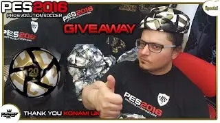 GIVEAWAY PES 2016 BALL & Tshirt! Thank you Konami UK.