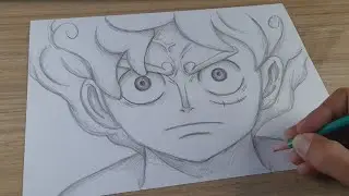 COMO DESENHAR O LUFFY GEAR 5 ONE PIECE FACIL DE DESENHAR