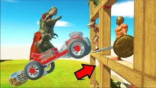 Hit The Giants With a Car - Animal Revolt Battle Simulator - ARBS