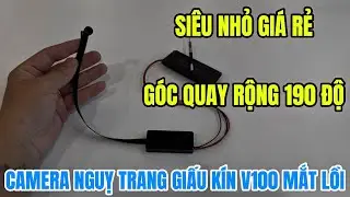 Camera nguỵ trang giấu k&iacute;n v100 mắt lồi MỚI NHẤT , camera mini gi&aacute; rẻ quay h&igrave;nh g&oacute;c rộng r&otilde; n&eacute;t 4K