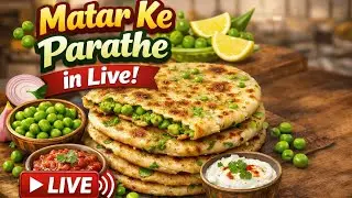 Shweta's Indian Recipes khasta matar ke parathe