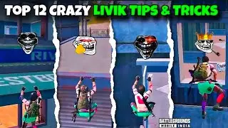 TOP 12 LIVIK TIPS AND TRICKS # PART 1 # PUBG / BGMI TIPS & TRICKS 