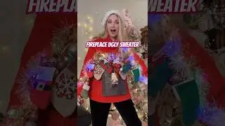 Fireplace Ugly Sweater DIY #uglychristmassweater #uglysweater #christmas2023