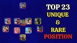 Best Formation Unique And Rare Position | 3133 4321 5221 4132 5311 4141 // efootball 2023 mobile