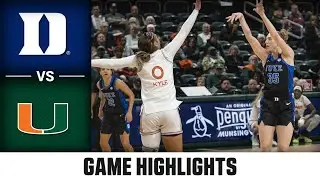 Duke vs. Miami Game Highlights | 2025-26 ACC Women's Basketball