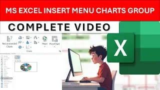 MS EXCEL INSERT MENU CHARTS GROUP IN HINDI