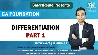 CA Foundation | Differentiation | Part 1