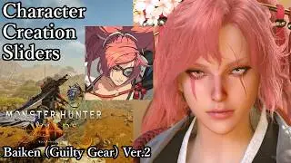 MONSTER HUNTER WILDS Character Creation - Baiken (Guilty Gear) Ver.2