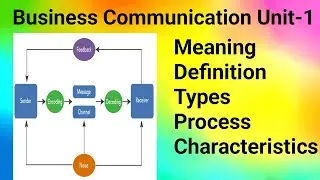 Communication Model |Meaning|Definition|Types|Process|Characteristics
