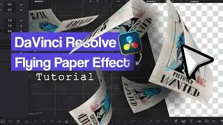 DaVinci Resolve | Flying Paper Animation