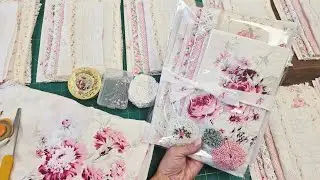 Create with me /  Vintage French Floral Fabric Bundles
