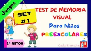 TEST DE MEMORIA VISUAL PARA NIÑOS  PREESCOLARES (Set #1)