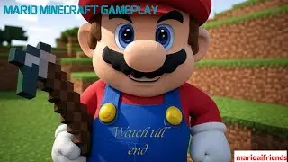 Super Mario Plays Minecraft Funny Crossover Adventure episode 1 🕹️🍄⛏️
