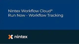 Nintex Workflow Cloud: Workflow Tracking - Run Now