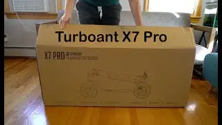 Turboant X7 Pro Folding Electric Scooter Unboxing & Assembly